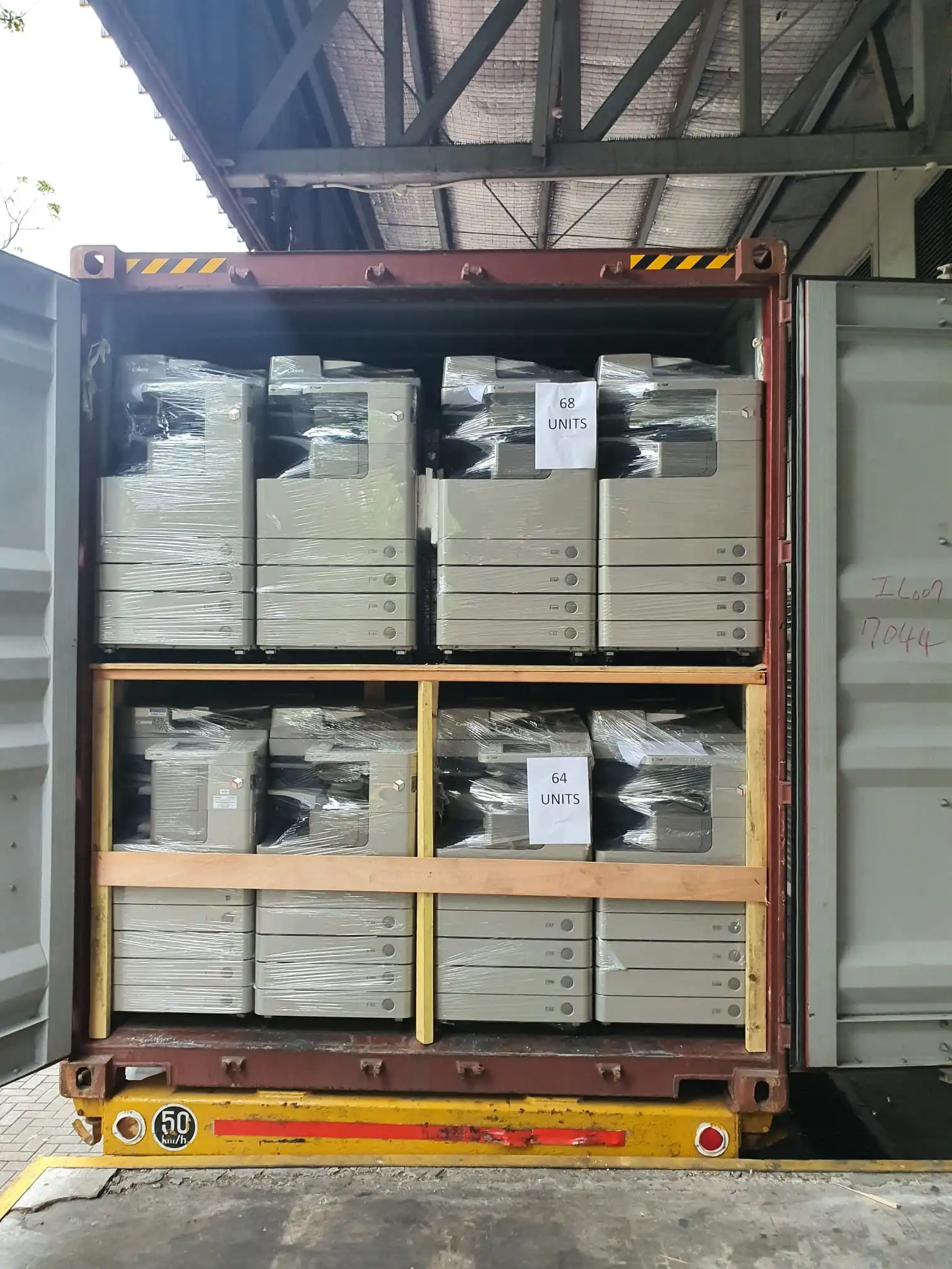 Copier being inspected before export